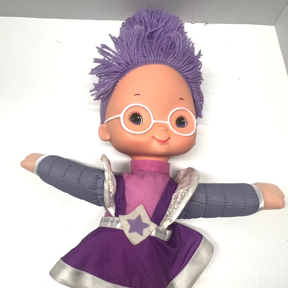 Vintage Rainbow Brite Shy Violet 11" Doll 1984 Plush Purple Hallmark No Sprite - Picture 5 of 8